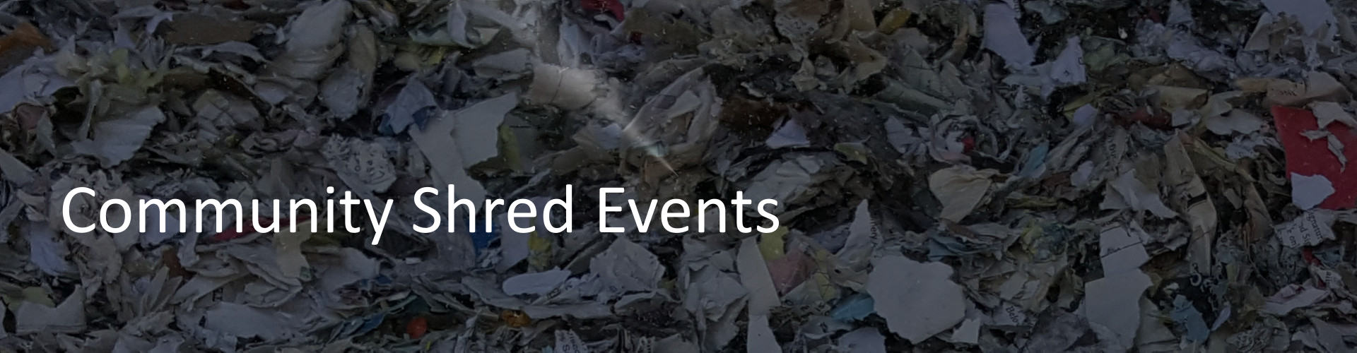 New Jersey Community Shred Events